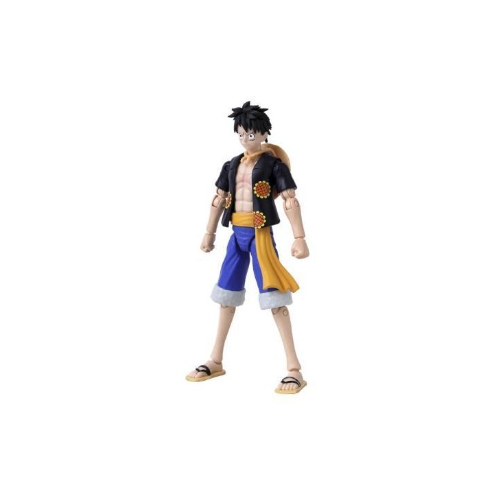 bandai rojo figura bandai one piece anime heroes luffy dressrosa