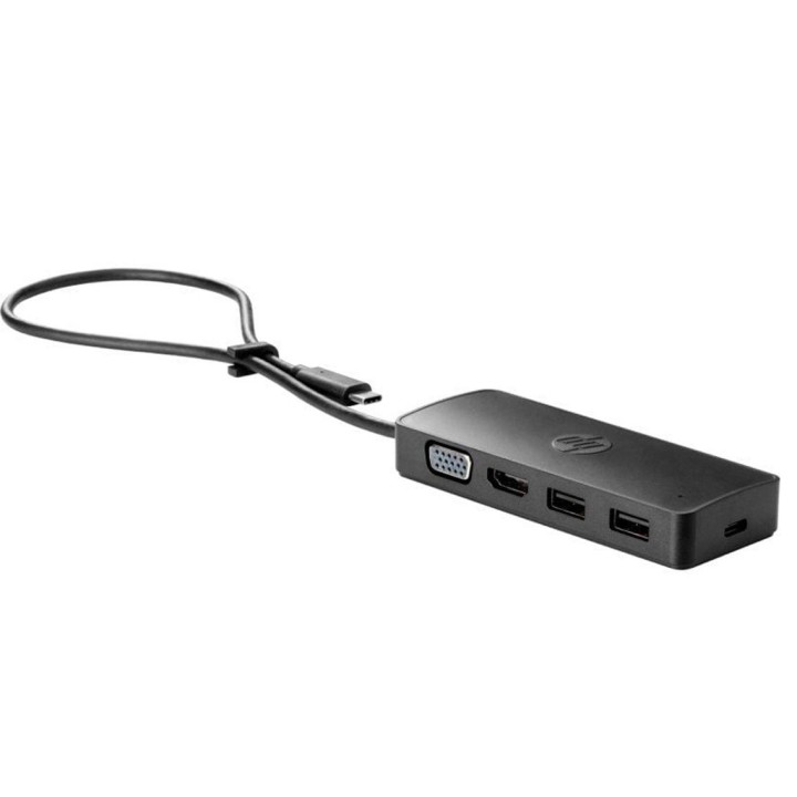hp hub travel g2 hp usb3.0 tipo - c hp usb - c -  2 usb -  1 hdmi -  1 vga -  negro