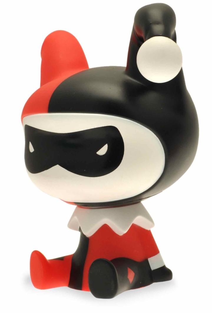 plastoy figura hucha plastoy dc comics harley quinn chibi liga de la justicia pvc