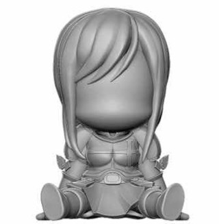 plastoy figura hucha plastoy fairy tail tirelire erza