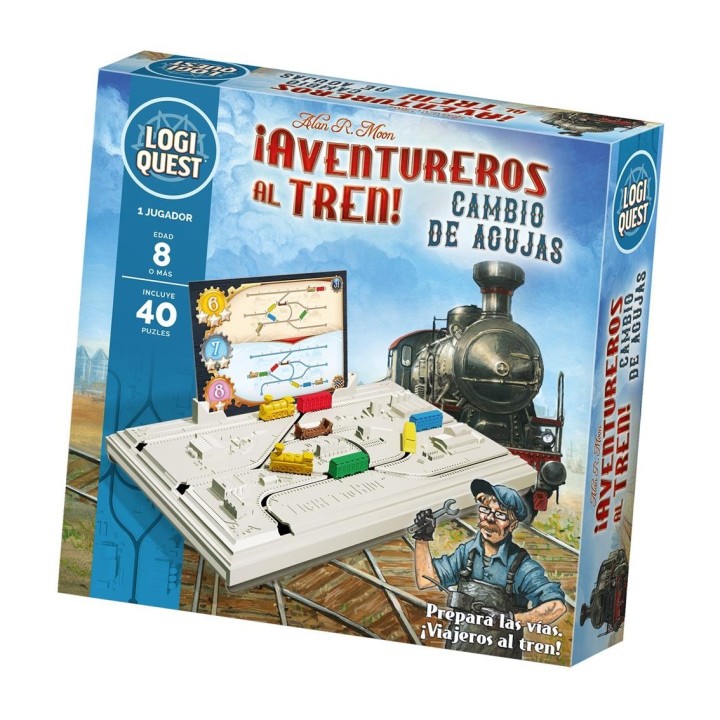 juegos juego de mesa logiquest aventureros al tren edad recomendada 8 anos