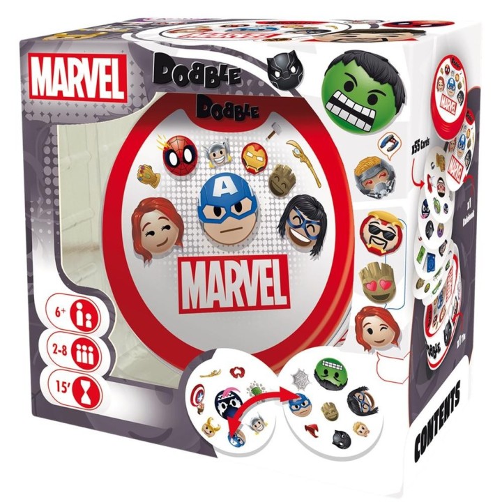 juegos juego de mesa dobble marvel emoji