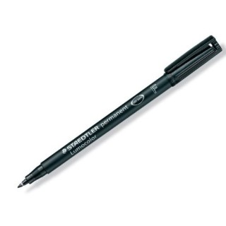 staedtler marcador lumocolor permanente punta fina 0,6mm. negro staedtler 318-9  pack: 10 unidades