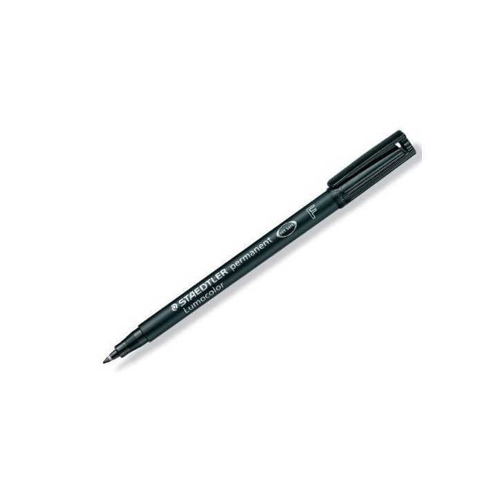 staedtler marcador lumocolor permanente punta fina 0,6mm. negro staedtler 318-9  pack: 10 unidades