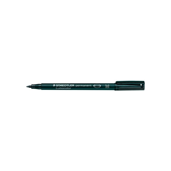 staedtler marcador lumocolor permanente punta media 1mm. negro staedtler 317-9  pack: 10 unidades