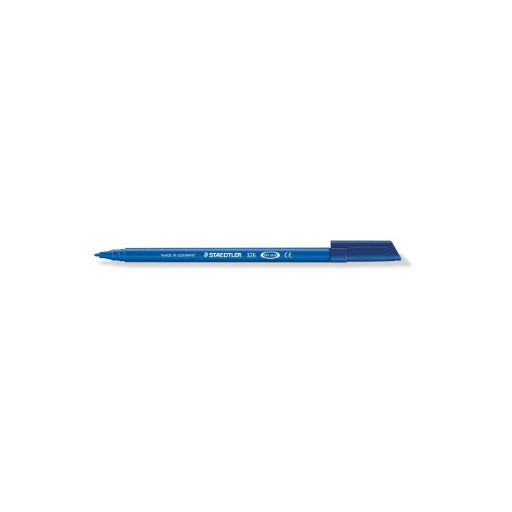 staedtler rotulador noris punta de fibra 326 color azul staedtler 326-3  pack: 10 unidades