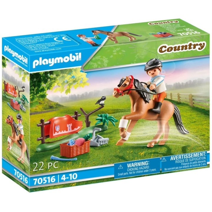 playmobil playmobil coleccionable pony connemara