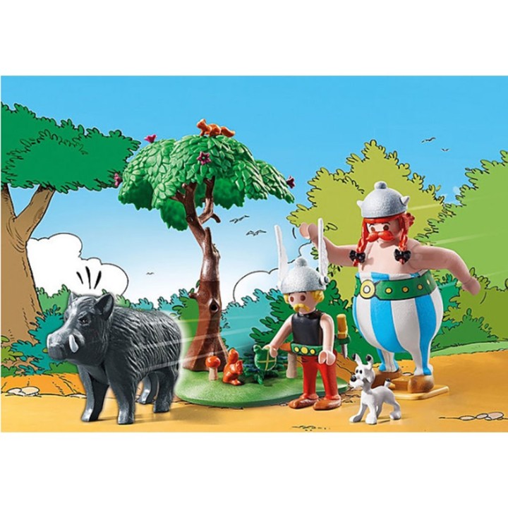 playmobil playmobil asterix: la caza del jabali