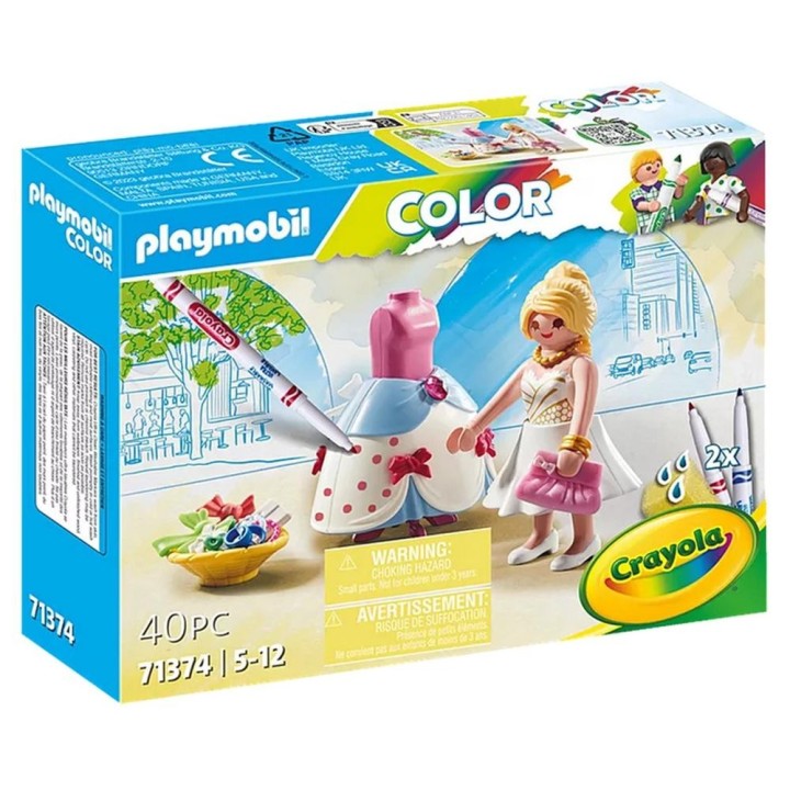 playmobil playmobil color disenadora de moda