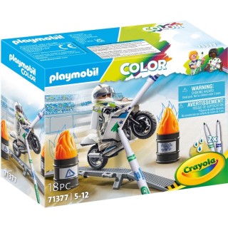 playmobil playmobil color moto