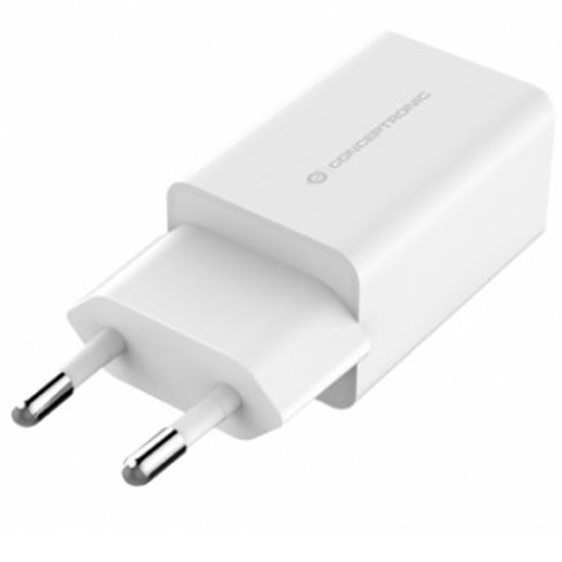 conceptronic cargador conceptronic 2xusb 5v - 12w blanco