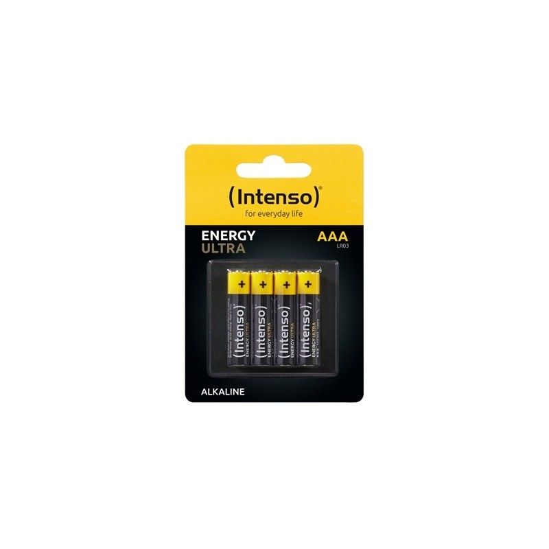 intenso pack de pilas alcalinas intenso energy ultra aaa lr03 4 unidades