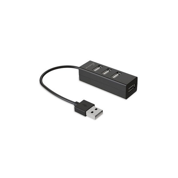 hub 4 puertos 2.0 mediarange mrcs502 black 4xusb 3.0 plug