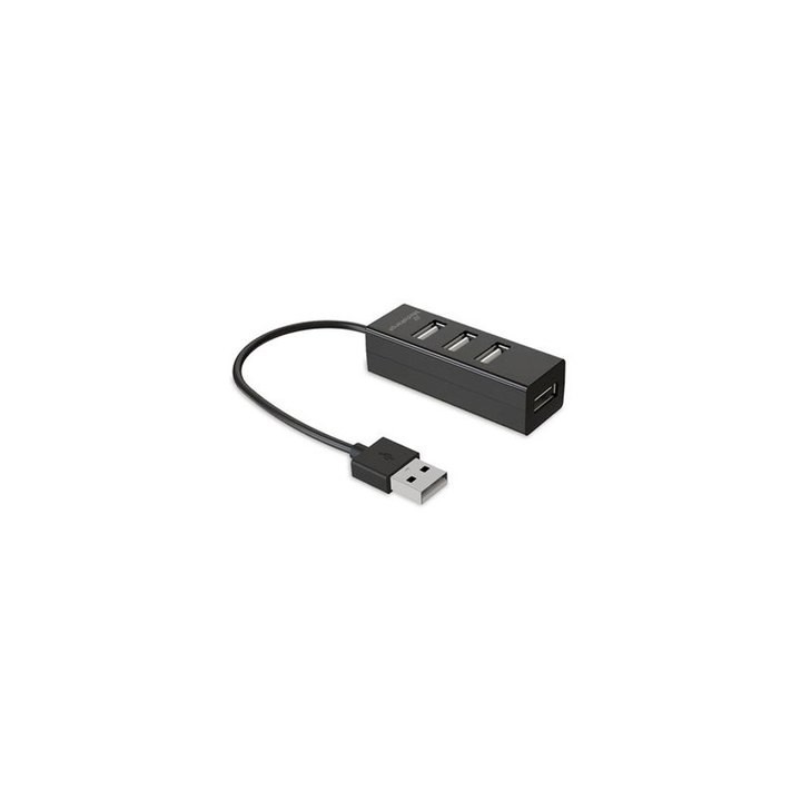 hub 4 puertos 2.0 mediarange mrcs502 black 4xusb 3.0 plug
