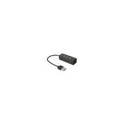 hub 4 puertos 2.0 mediarange mrcs502 black 4xusb 3.0 plug
