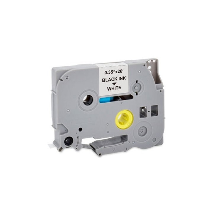 cartucho mediarange brother tz-221 comp. tz221 tze221 9mm 8m