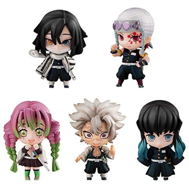 megahouse pack 5 figuras megahouse demon slayer kimetsu no yaiba sailor tanjiro & the hashira set b