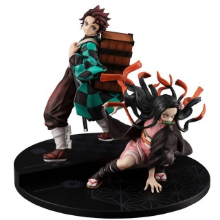 megahouse figura megahouse serie g.e.m. demon slayer kimetsu no yaiba kamado brother & sis