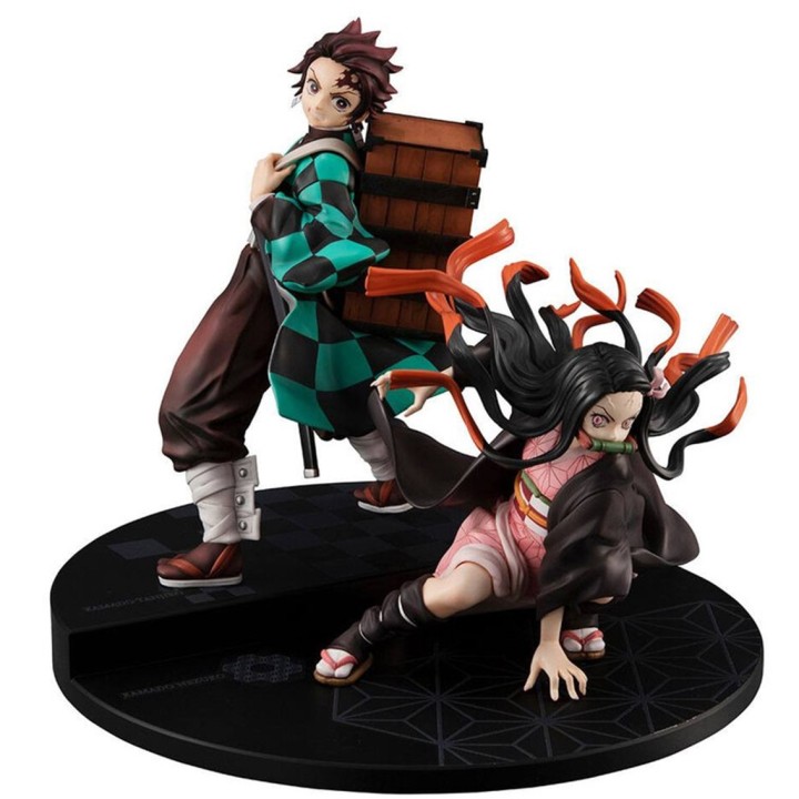 megahouse figura megahouse serie g.e.m. demon slayer kimetsu no yaiba kamado brother & sis