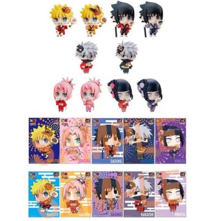 megahouse set figuras con postales megahouse naruto shippuden petit chara land 10th anniversary