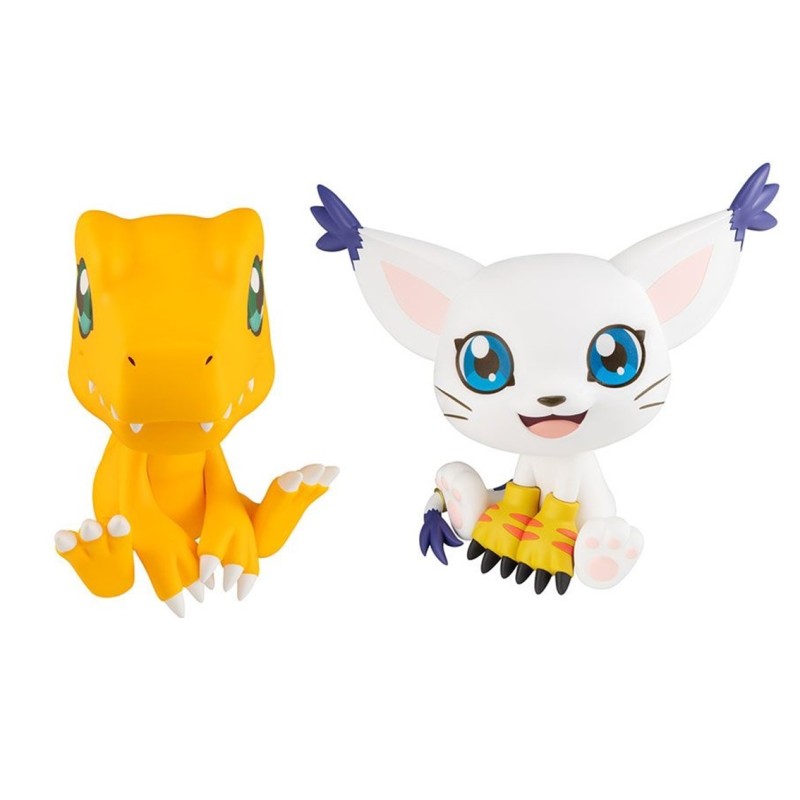 megahouse figuras megahouse digimon lookup pack agumon & tailmon