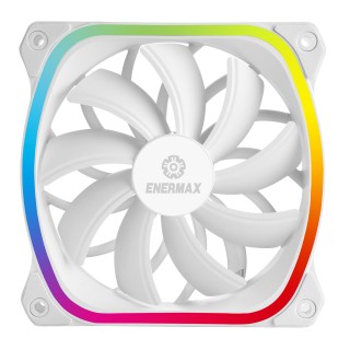 enermax ventilador gaming enermax squa rgb 120 mm blanco