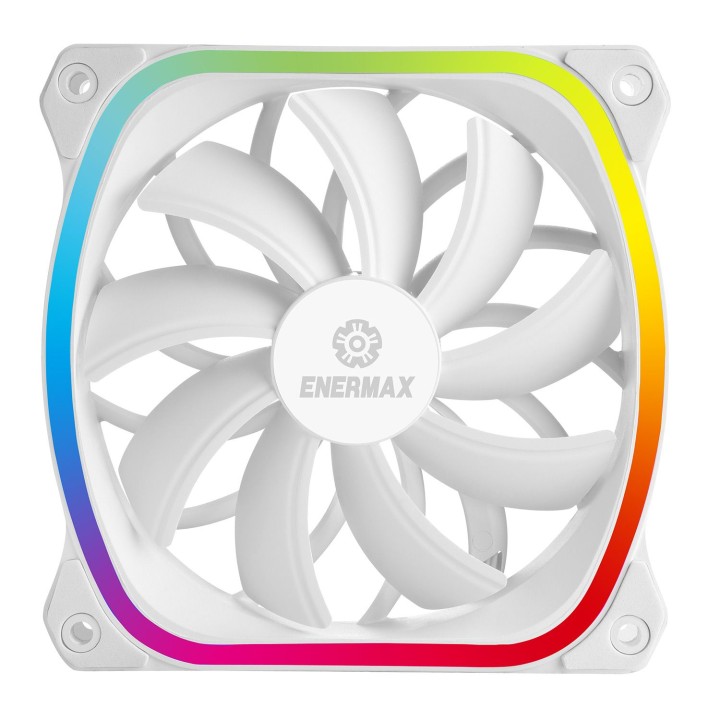 enermax ventilador gaming enermax squa rgb 120 mm blanco