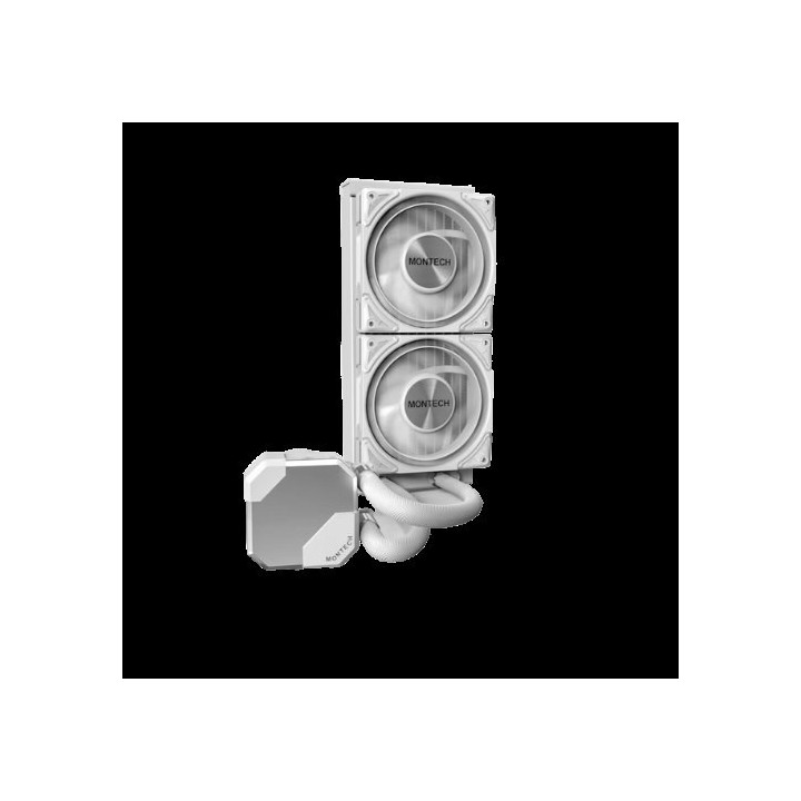 disipador ref liquida montech hyperflow s240 w 2vent 120mm intel-amd argb white