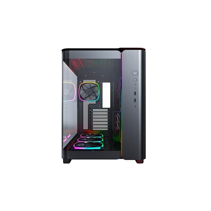 torre atx montech king 95 pro argb black doble frontal 6 vent max vent 175mm max vga 420mm