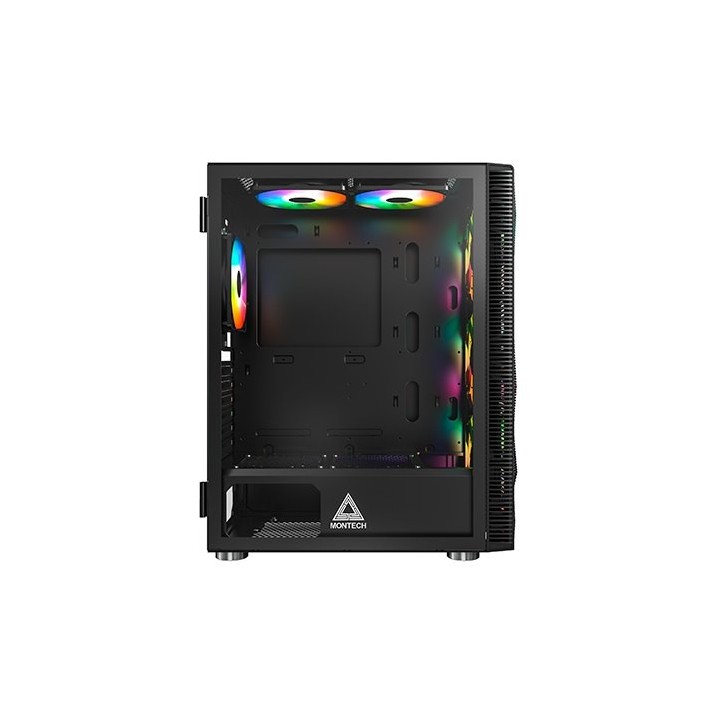 torre atx montech x3 mesh black 3x120mm 3x140mm argb  max vent 160mm max vga 305mm