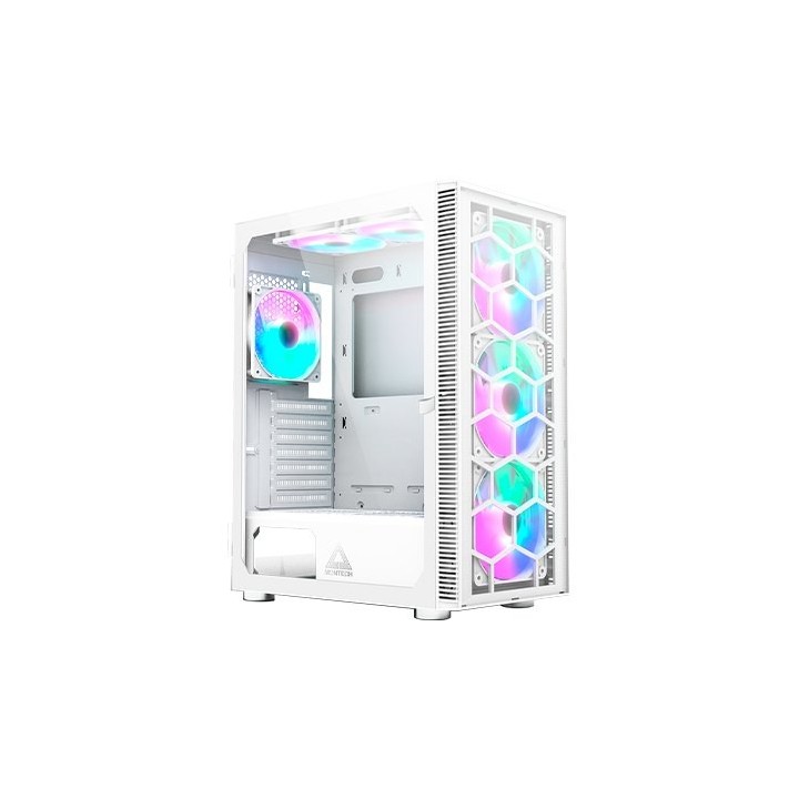 torre atx montech x3 glass white 3x120mm 3x140mm argb  max vent 160mm max vga 305mm