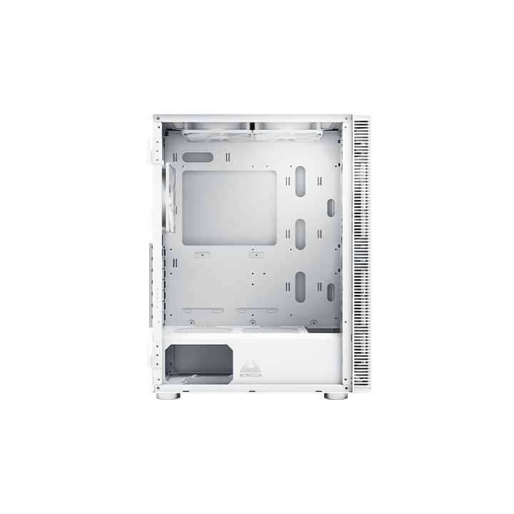 torre atx montech x3 glass white 3x120mm 3x140mm argb  max vent 160mm max vga 305mm
