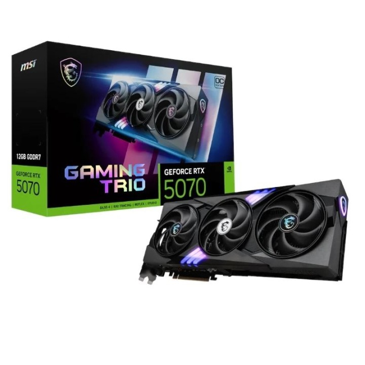 msi vga nvidia rtx 5070 12g gaming trio oc ddr7