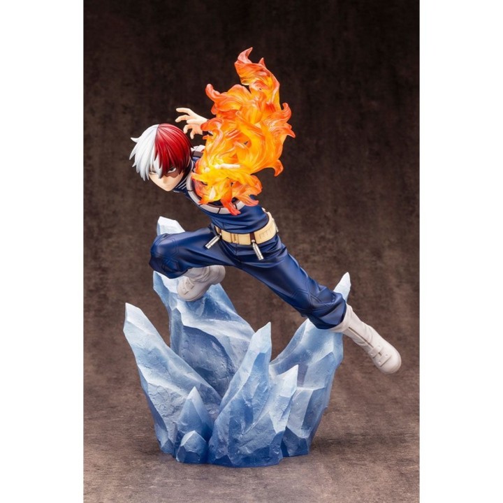 kotobukiya figura kotobukiya my hero academia artfxj shoto todoroki ver 2 bonus edition pvc escala 1