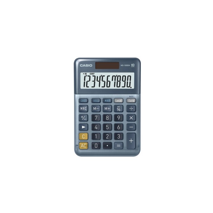 casio calculadora de sobremesa de 10 digitos casio ms-100em