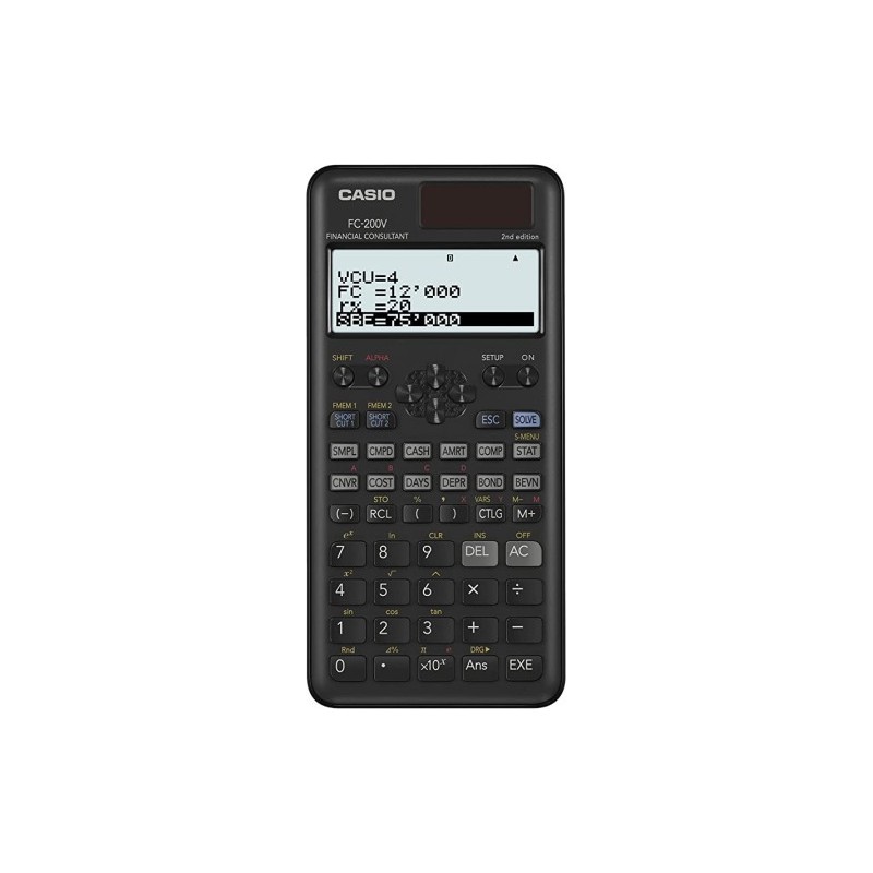 casio calculadora financiera casio fc-200v-2