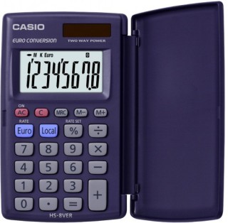 casio calculadora de bolsillo de 8 digitos casio hs-8vera