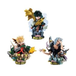 megahouse pack 3 figuras megahouse petitrama ex series 3 my hero academia type - decision