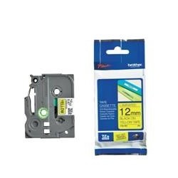 brother cinta laminada brother tze631 12mm x 8m amarillo - negro