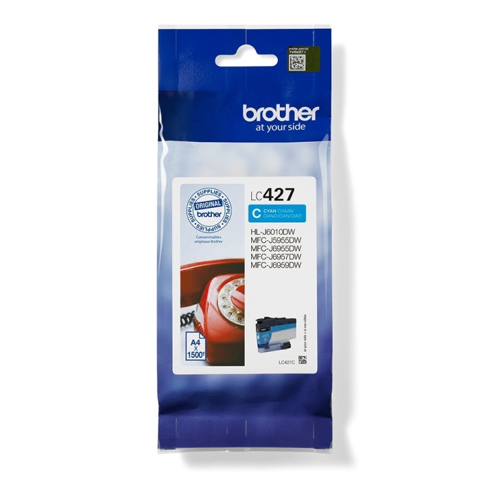 brother cartucho tinta brother lc427c cian 1500 paginas