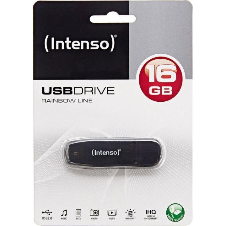 intenso 3502470 lapiz usb 2.0 rainbow 16gb negro
