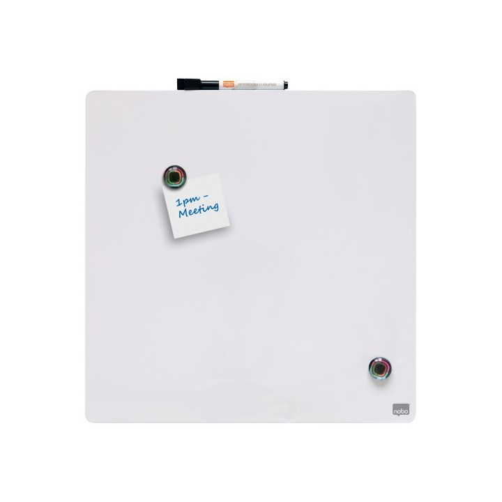 nobo pizarra magnetica 360x360mm blanco nobo 1903802