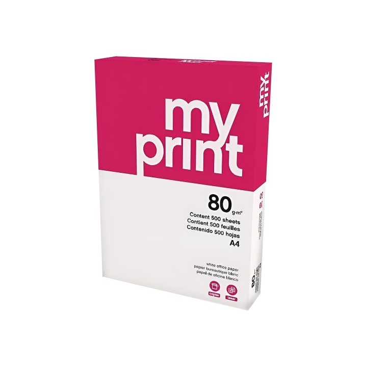 navigator paquete 500h papel economy 80gr a4 my print cie 136 myp0800034  pack: 5 unidades