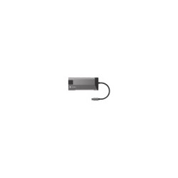 adaptador natec fowler plus usb-c- 3xusb 3.0,hdmi 4k,usb-c pd,rj45,sd,msd