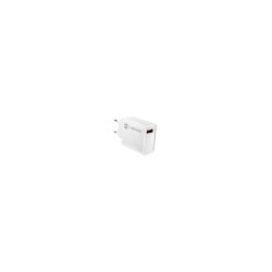 cargador natec ribera 18w 1xusb-a qc3.0 blanco