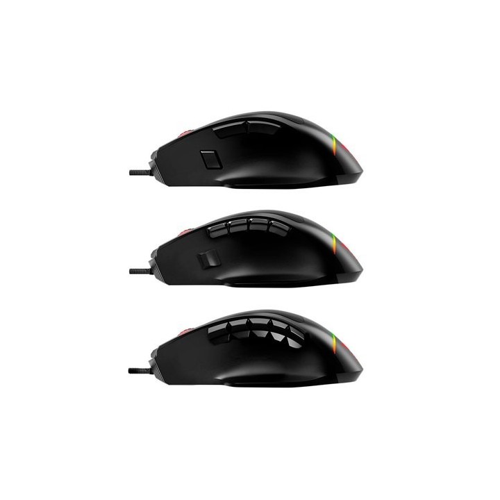 raton gaming savio valiant rgb cable 1.8m 12400dpi