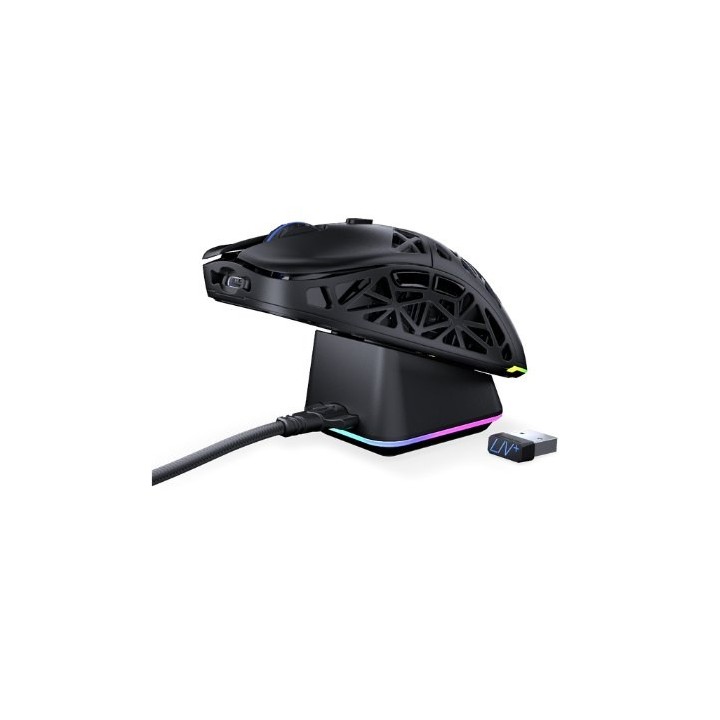 raton optico endorfy liv plus wireless inalambrico 2.4ghz + bt   6 botones   26?000 dpi   argb   doc