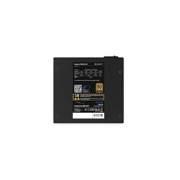 fuente de alimentacion atx 850w endorfy supremo fm6 gold 80  gold full modular vent 120mm