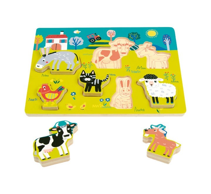 (desc.) puzzle 7 pz andreu toys granja