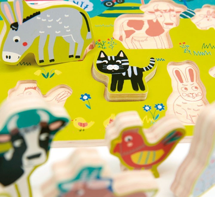 (desc.) puzzle 7 pz andreu toys granja